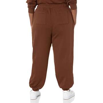 Amazon Essentials Women's Relaxed Jogger (Available in Plus Size), Deep Brown, X-Small