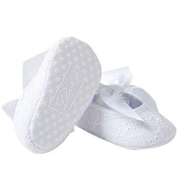 LZSYC Baby Girls Mary Jane Flats Anti-Slip Bow White Princess Dress Shoes US5