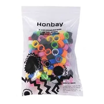 Honbay 200pcs Reusable 8mm Bird Leg Bands for Easy ID