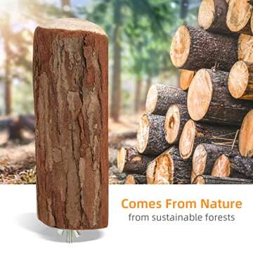 Niteangel Parrot Cage Perch, Wooden Platform for Birds (2 Packs)