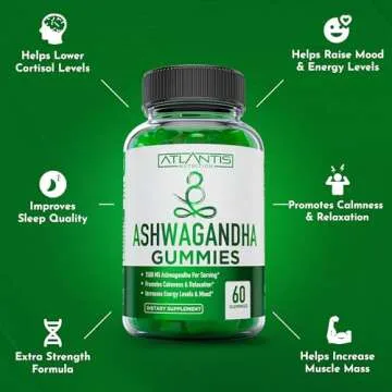 Ashwagandha Gummies - Stress Relief & Mood Booster 1500MG