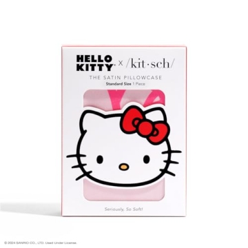 Kitsch x Hello Kitty Satin Pillowcase - Luxurious & Cooling