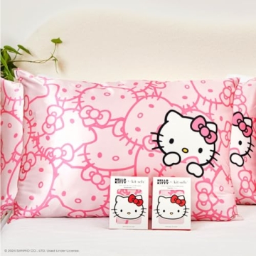 Kitsch x Hello Kitty Satin Pillowcase - Luxurious & Cooling