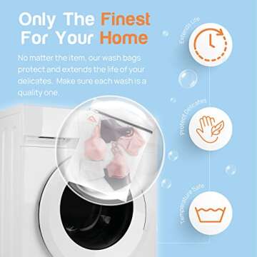 InsideSmarts Premium Mesh Laundry Bags Set for Delicates