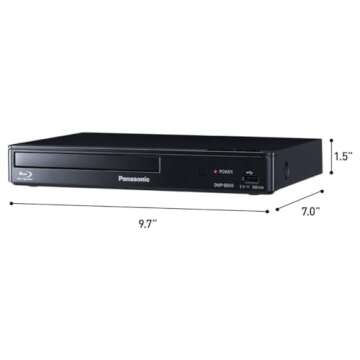 Panasonic DMP-BD90P-K Blu-ray DVD Player with Dolby Sound