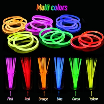 Naivees Glow Sticks 102 Pack for Parties and Events