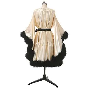 Luxury Feather Bridal Robe - Perfect for Weddings & More