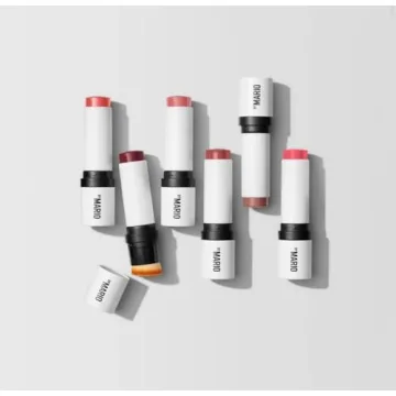 Vibrant Coral Makeup by Mario Blush Stick and Brush