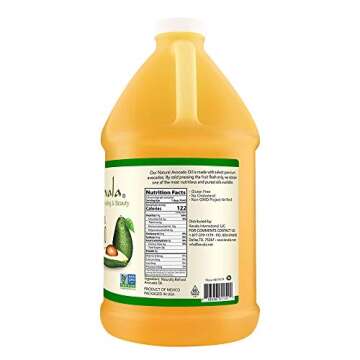 Kevala Avocado Oil – 64 fl oz – 1/2 gallon – Cold Pressed – Fresh Avocados – Vegetable Oil...