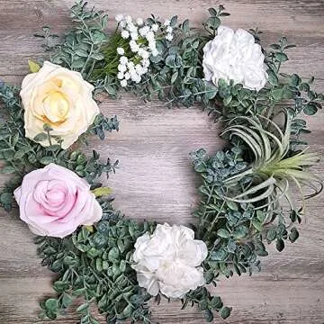 Supla 4 Pcs Eucalyptus Leaves Artificial Greenery Eucalyptus Branches Floral Stems Fake Eucalyptus Plant Spray Floral Greens Tall Greenery for Vases Farmhouse Wedding Jungle Party Outdoor Decor