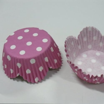 Lucky Star Pink Polka Dot Muffin Cupcake Liners 100 pcs