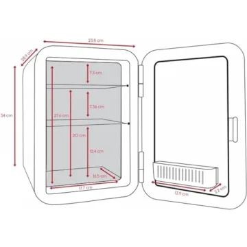 Cooluli 10L Mini Fridge Portable Cooler Warmer for Anywhere