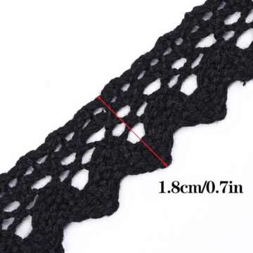 Multi-Colored Cotton Lace Ribbon for DIY Wedding and Crafts