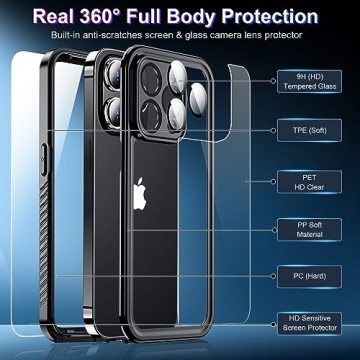 Durable IP68 Waterproof iPhone 15 Pro Case for Adventurers