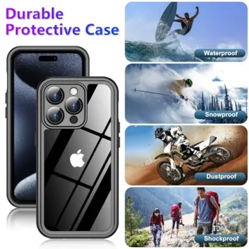 Durable IP68 Waterproof iPhone 15 Pro Case for Adventurers