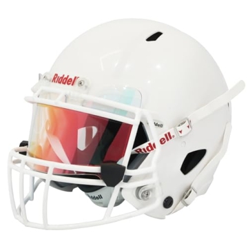 Clear Red Football Visor for Safety & Performance