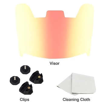 Clear Red Football Visor for Safety & Performance