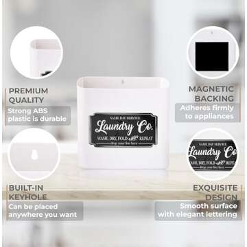 NINE ROYAL Lint Bin - Eco-Friendly Laundry Organizer