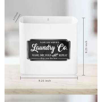NINE ROYAL Lint Bin - Eco-Friendly Laundry Organizer