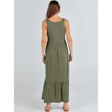 ANRABESS Women's Summer Maxi Sundress - Comfy and Chic