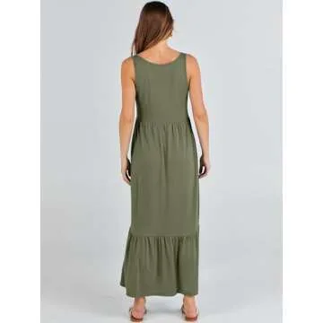 ANRABESS Women's Summer Maxi Sundress - Comfy and Chic