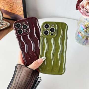 Stylish Water Ripple iPhone 13 Pro Case for Protection