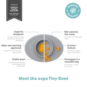 ezpz Tiny Bowl Silicone Suction Placemat for Infants