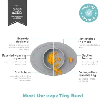 ezpz Tiny Bowl Silicone Suction Placemat for Infants