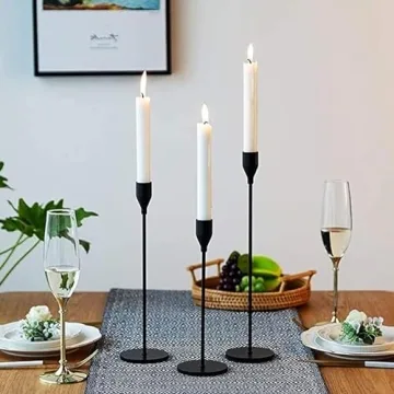 Elegant Black Candlestick Holders for Home Events