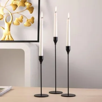 Elegant Black Candlestick Holders for Home Events
