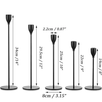 Elegant Black Candlestick Holders for Home Events