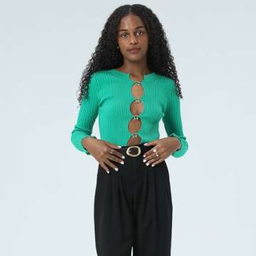 Earnda Black Leather Belts for Women Casual Fashion Waist Belt with Liquid Shapes Gold Buckle for Je...