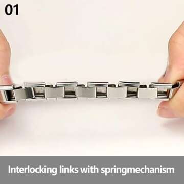 Papasgix Italian Charm Bracelet Set with Custom Charms