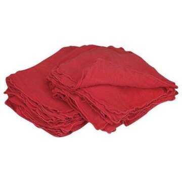 Shop Towels Red-Commercial/Industrial B Grade MHF brand - 1000 piece box - NEW 100% Cotton