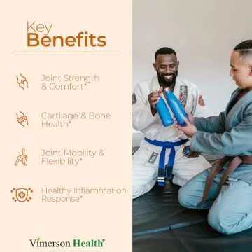 Glucosamine Sulfate with Hyaluronic Acid, Bioperine, MSM & Boswellia. 5-in-One Joint Support Supplem...