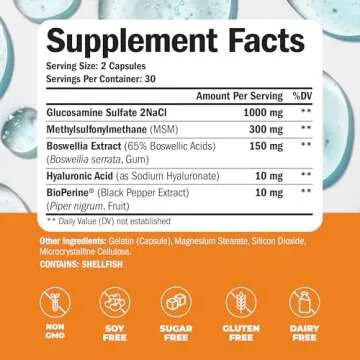 5-in-One Joint Support with Curcumin, 60 Capsules