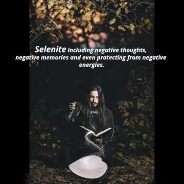 Himalayan Glow Natural Selenite Bowl Heart Shape Selenite Crystal - 10 cm for Reiki Healing Meditation & Decoration, Idle for Gift, Home, Office, White