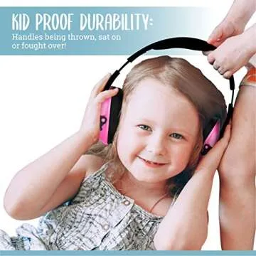 My Happy Tot Noise Cancelling Headphones for Kids, Comfortable and Adjustable Baby Ear Protection Earmuffs, Sound Blocking for Infants & Toddlers, Durable & Safe, Ideal for Study & Play, Blue