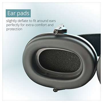 My Happy Tot Noise Cancelling Headphones for Kids, Comfortable and Adjustable Baby Ear Protection Earmuffs, Sound Blocking for Infants & Toddlers, Durable & Safe, Ideal for Study & Play, Blue