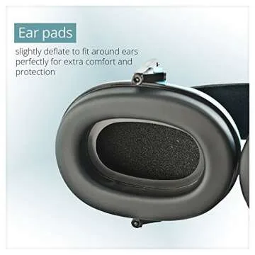 My Happy Tot Noise Cancelling Headphones for Kids, Comfortable and Adjustable Baby Ear Protection Earmuffs, Sound Blocking for Infants & Toddlers, Durable & Safe, Ideal for Study & Play, Blue