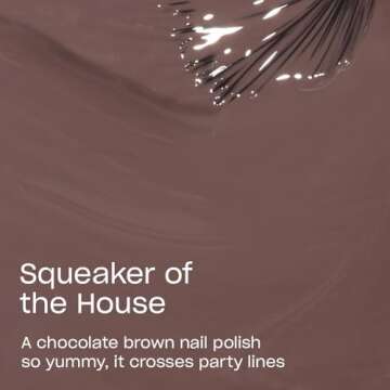 OPI Nail Lacquer Squeaker of the House | Opaque Dark Brown Crème Chip Resistant Nail Polish | Washington DC Collection