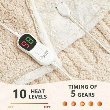 Homemate Heated Blanket Electric Throw for Ultimate Comfort