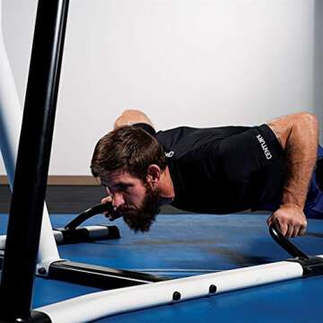 Century Oversized 100 Pound Heavy Bag with Fitness Training Station Bag Stand for Boxing, Martial Ar...