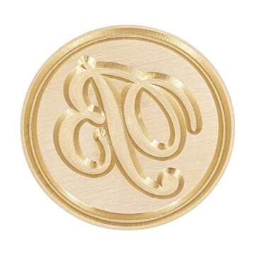 Letter B Wax Seal Stamp, Yoption Vintage Retro Brass Head Wooden Handle Alphabet Letter Initial Wax Classic Sealing Wax Seal Stamp (B)