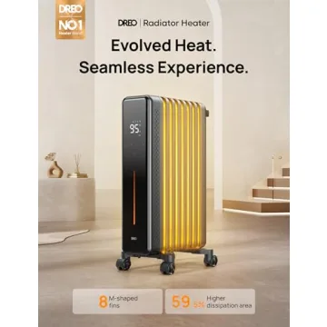 Dreo 1500W Radiator Heater with Remote & Safety Features