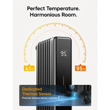 Dreo 1500W Radiator Heater with Remote & Safety Features