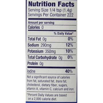 Morton Lite Salt, With Half The Sodium Of Table Salt, 11 oz