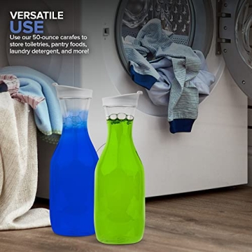 Plastic Juice Carafe Set for Smoothies and Beverages