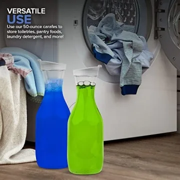 Plastic Juice Carafe Set for Smoothies and Beverages