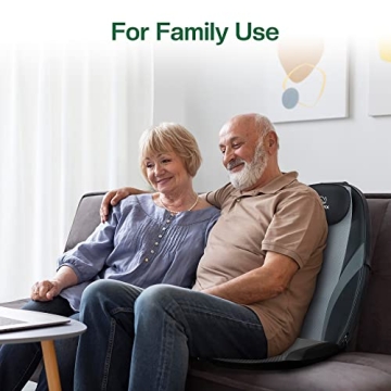 Snailax Back Massager with Heat Deep Tissue Kneading Relief